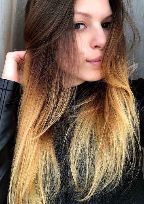 Iren`s brown hair and beautiful face looks unforgetable